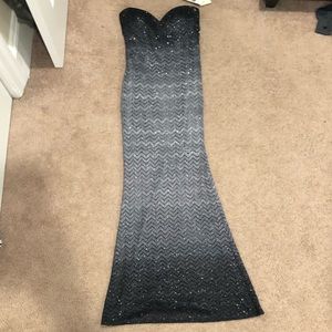 Gray and Silver fit and flare Dress